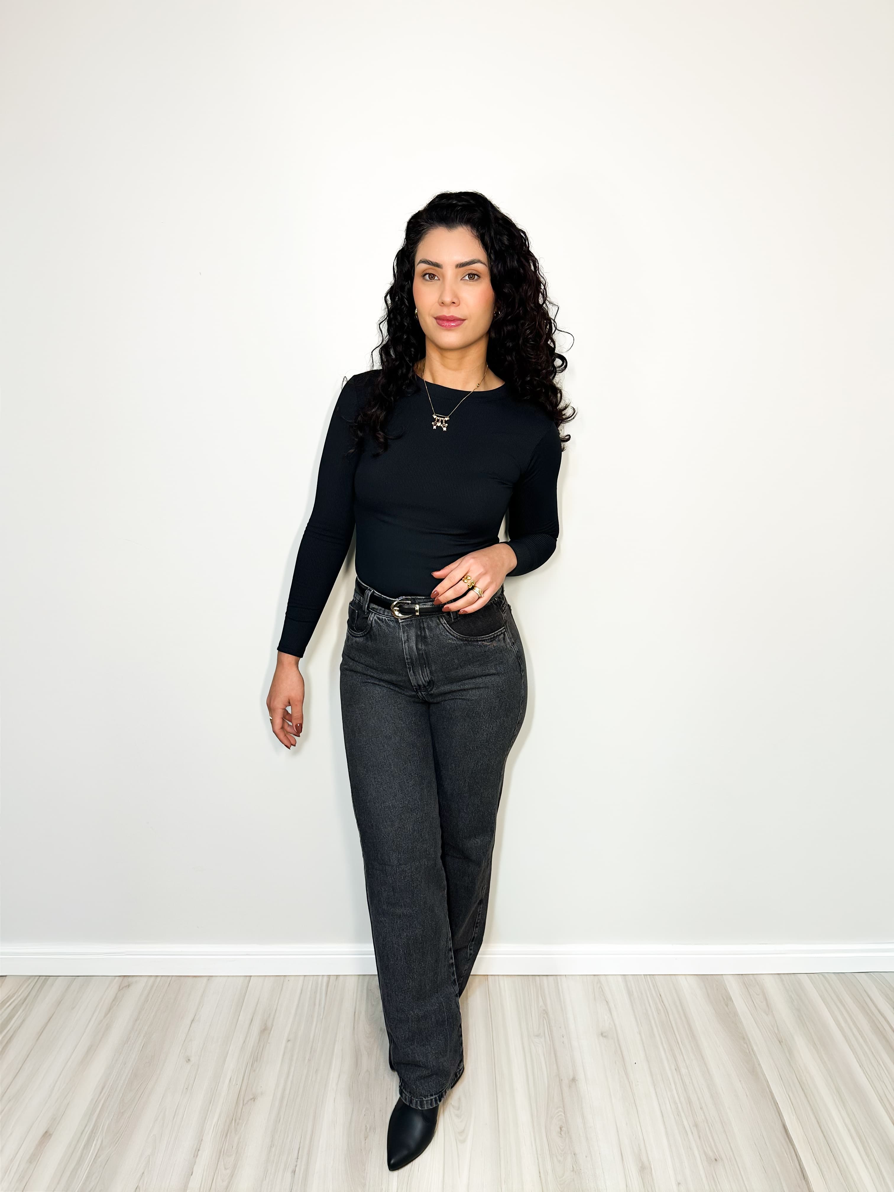 Calça jeans preta